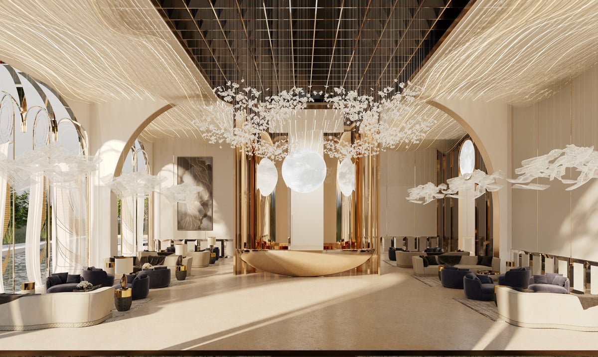 Elegant building lobby in Raleigh
